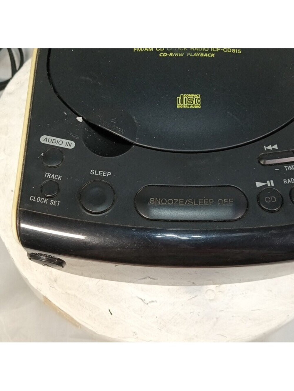 Sony Dream Machine ICF-CD815 CD Clock Radio AM FM Dual Alarm Sleep Timer Tested